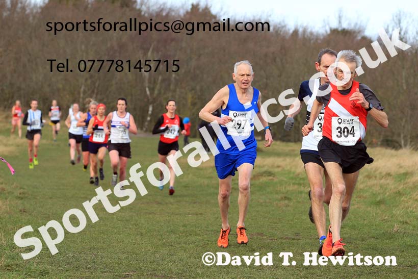 Womens and mens 35 to 65 plus, 2022 NEMAA Open Cross Country Champs., Wallsend, Tyne and Wear. Photo: David T. Hewitson/Sports for All Pics